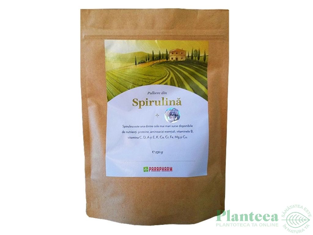 Pulbere spirulina 250g - PARAPHARM