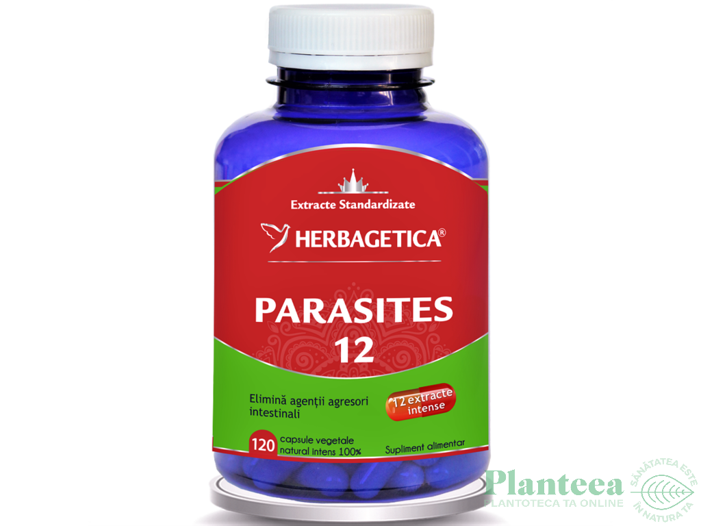 Parasites 12 detox forte 120cps - HERBAGETICA