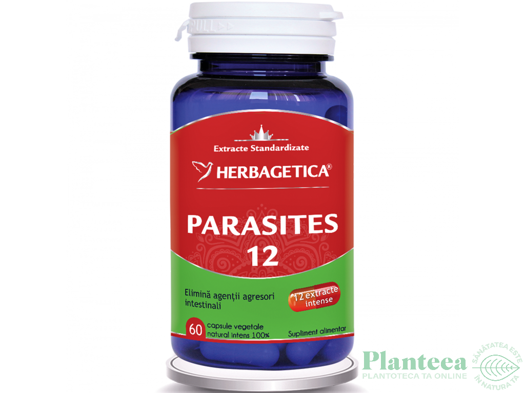 Parasites 12 detox forte 60cps - HERBAGETICA