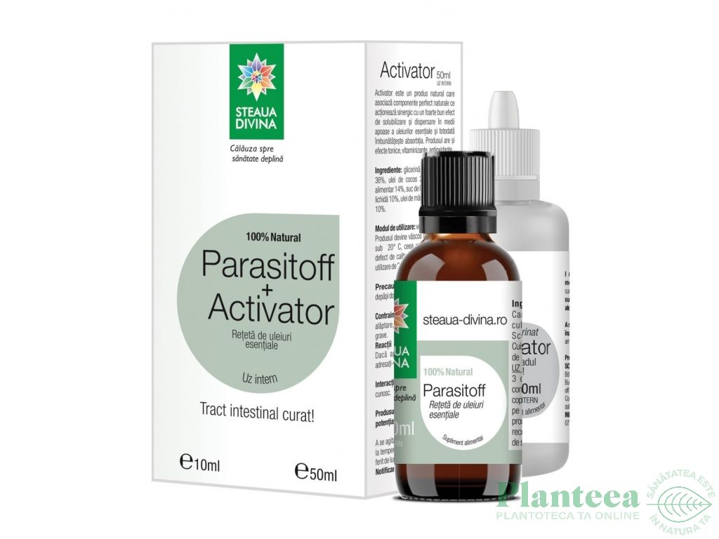 Kit Parasitoff 10ml+activator 50ml - SANTO RAPHAEL