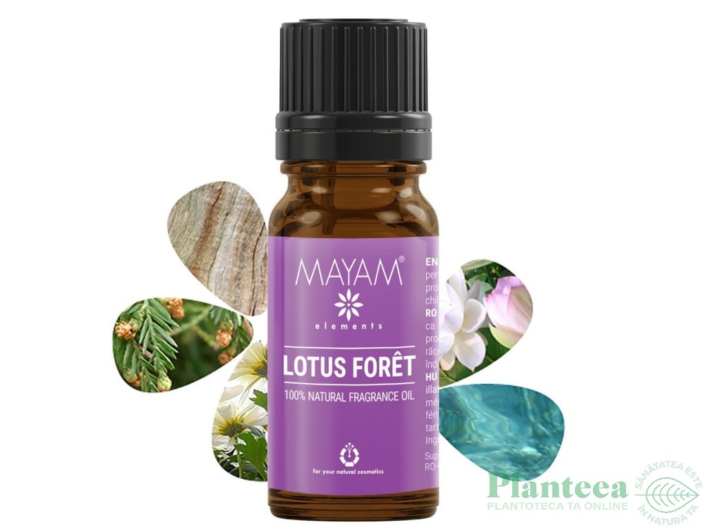 Parfumant natural lotus foret 10ml - MAYAM