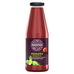 Piure tomate busuioc Passata 680g - BIONA