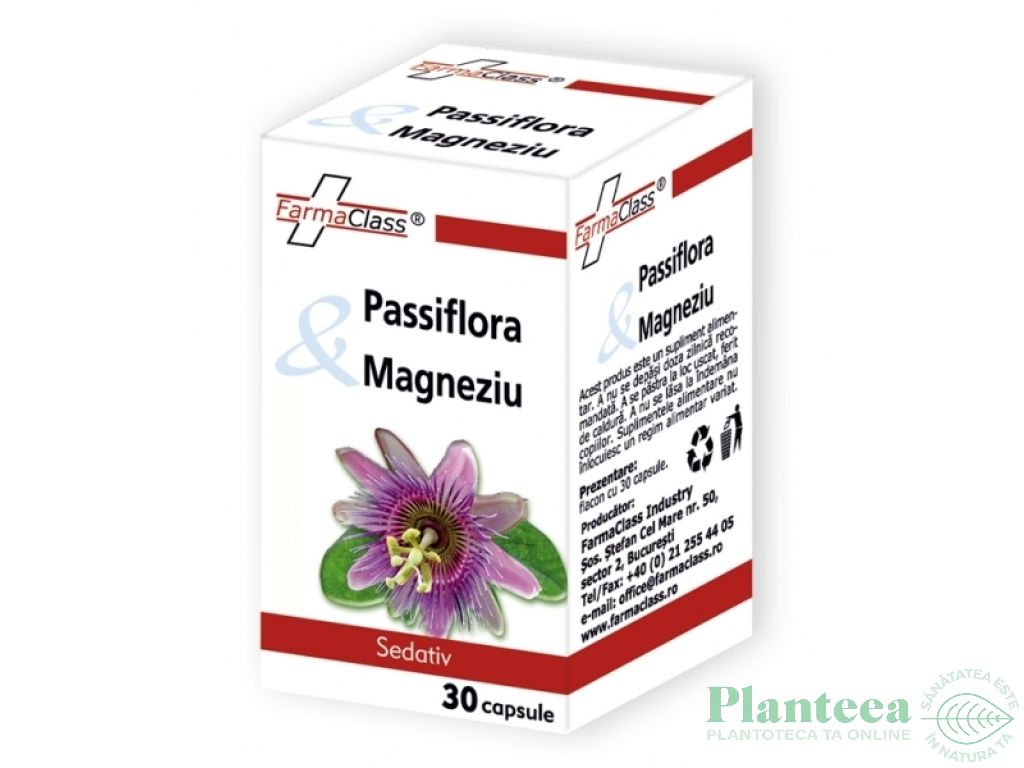 Passiflora magneziu 30cps - FARMACLASS