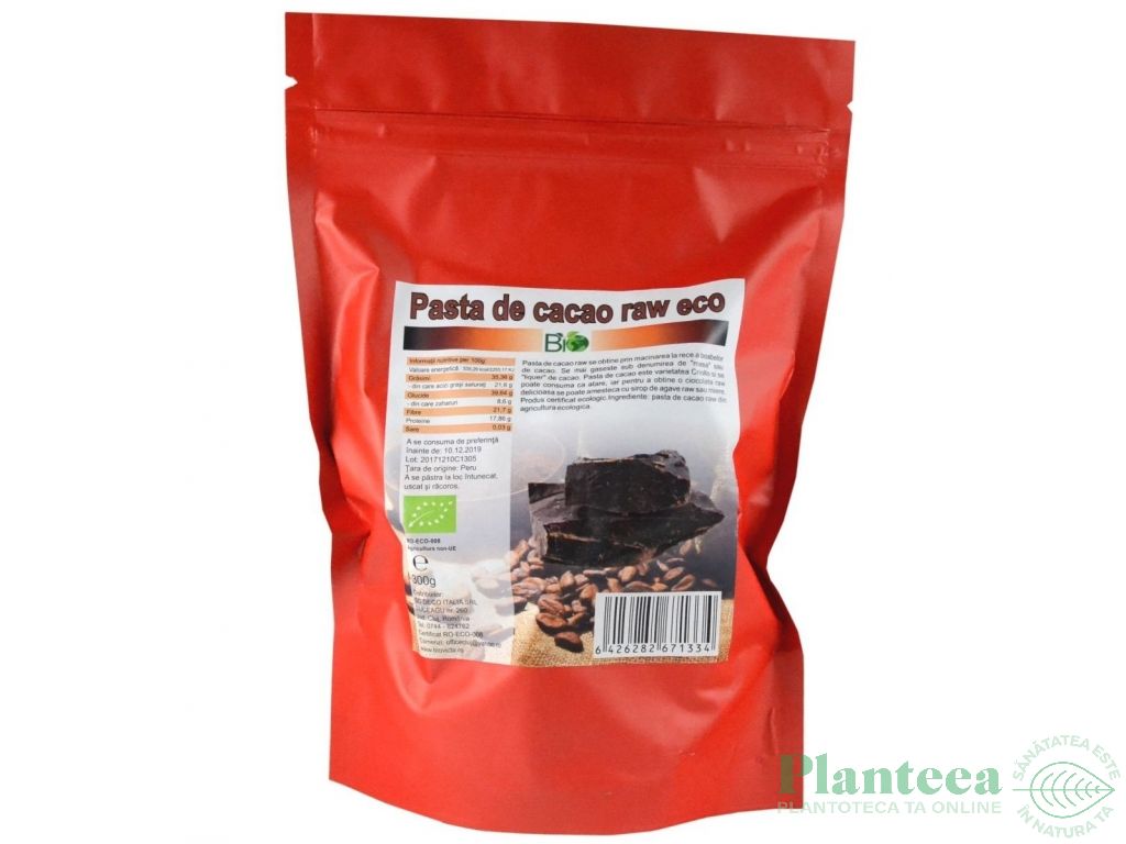 Cacao pasta cruda masa eco 300g - DECO ITALIA