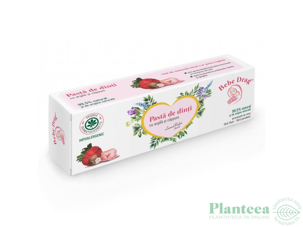 Pasta dinti hipoalergenica copii Bebe Drag 50ml - VIVA NATURA
