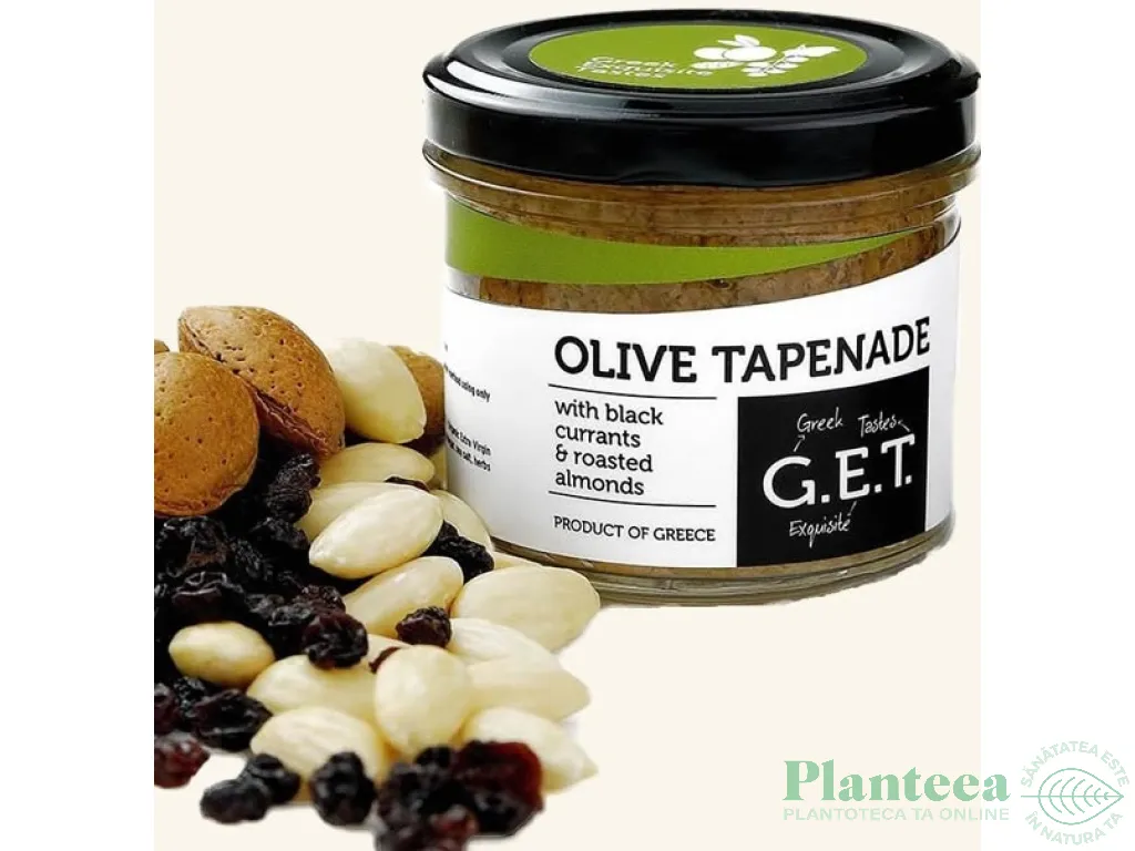 Pasta masline migdale coacaze Tapenade 105g - G.E.T.