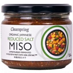 Pasta Miso soia orez nepasteurizat continut sare redus eco 270g - CLEARSPRING