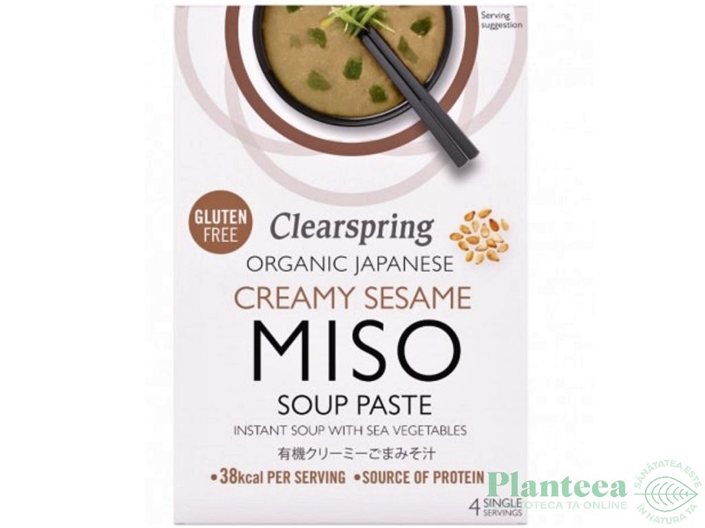 Supa instant miso crema susan alge eco 4x15g - CLEARSPRING