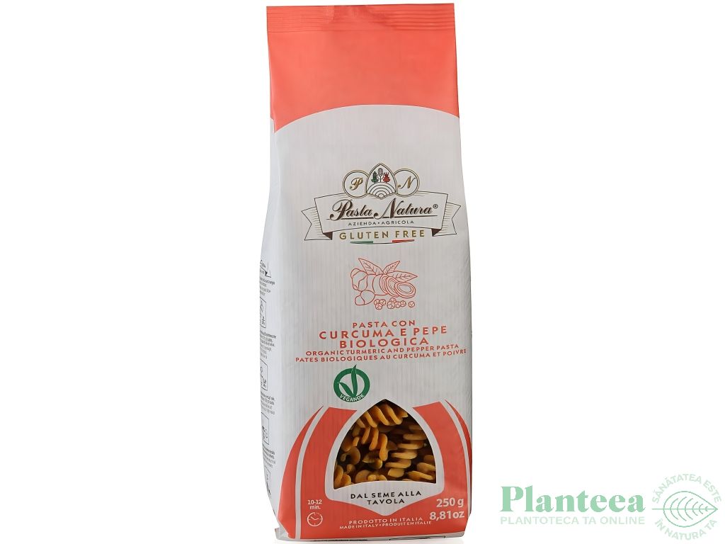 Paste turmeric piper bio fara gluten eco 250g - PASTA NATURA