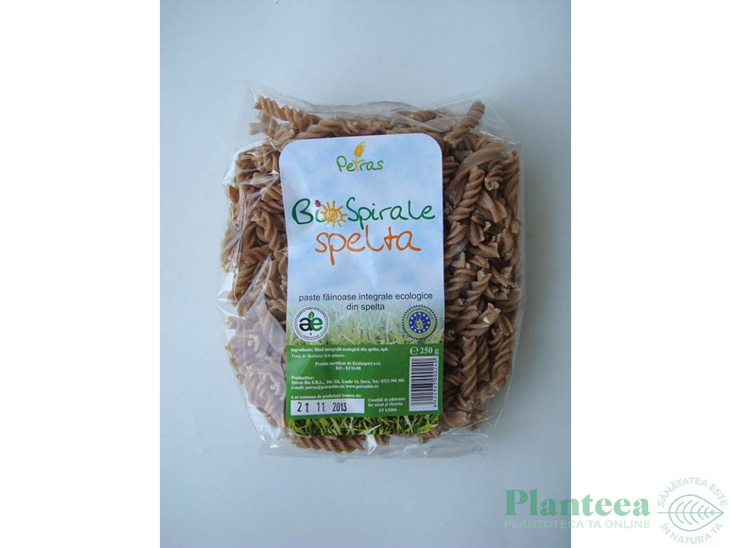 Paste spirale grau integral eco 250g - PETRAS BIO