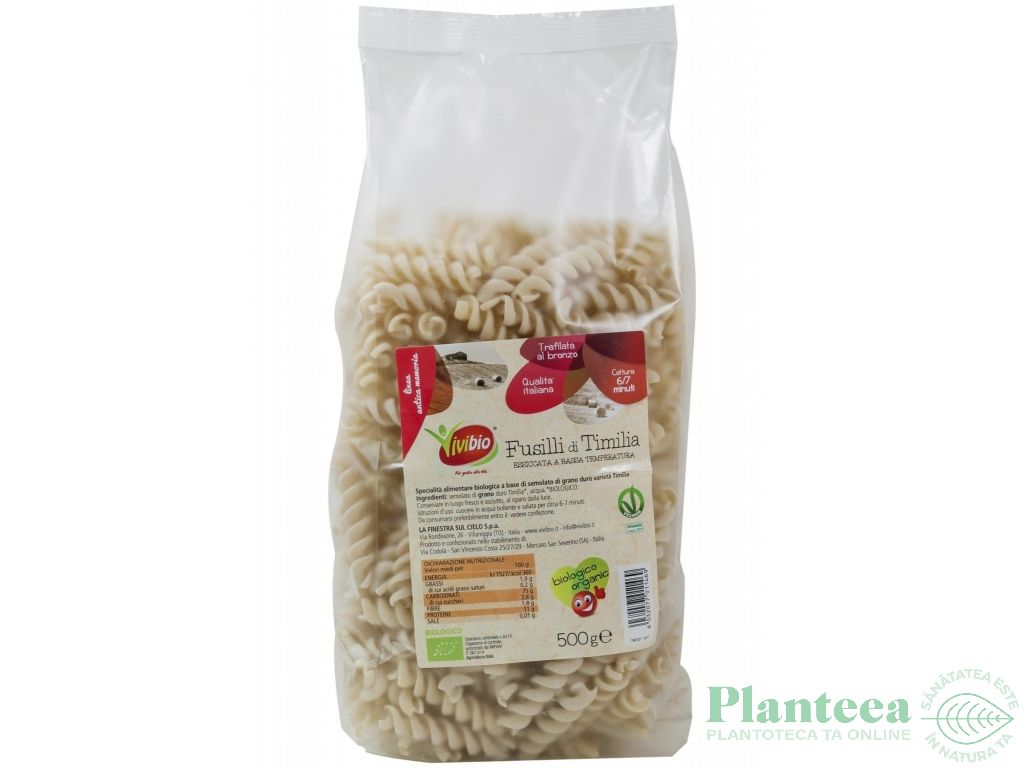 Paste fusilli grau Timilia eco 250g - VIVIBIO