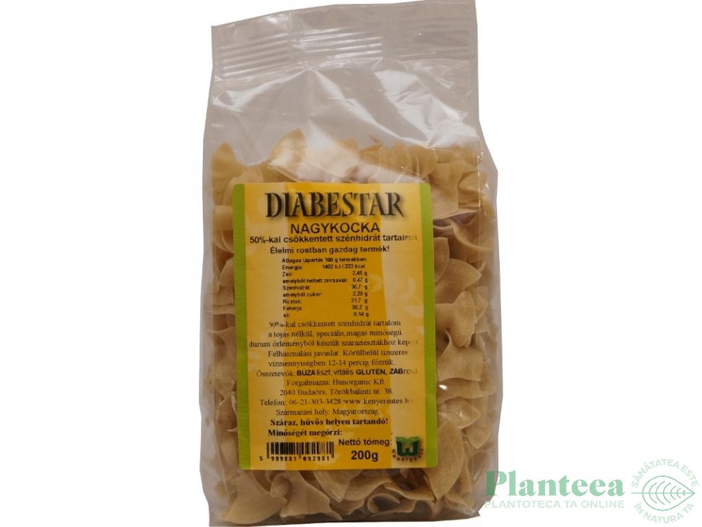 Paste patrate ondulate grau fibre ovaz 200g - DIABESTAR