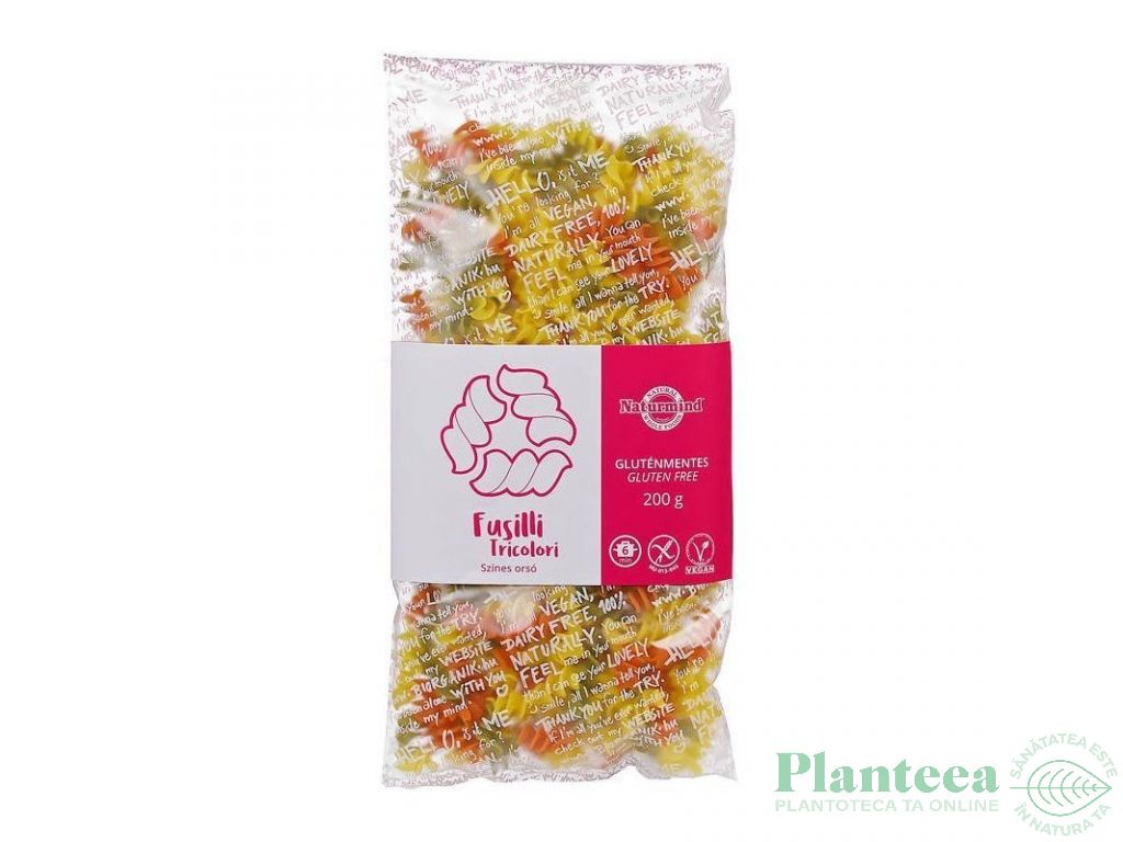 Paste fusilli tricolore fara gluten 200g - NATURMIND