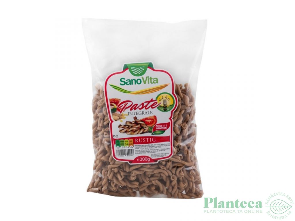 Paste gemelli grau integral Rustic 300g - SANOVITA