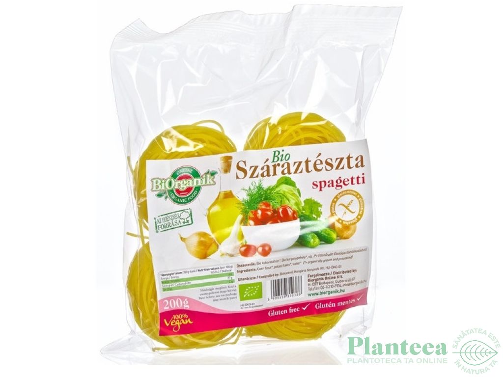 Paste spaghete porumb cartofi eco 200g - BIORGANIK