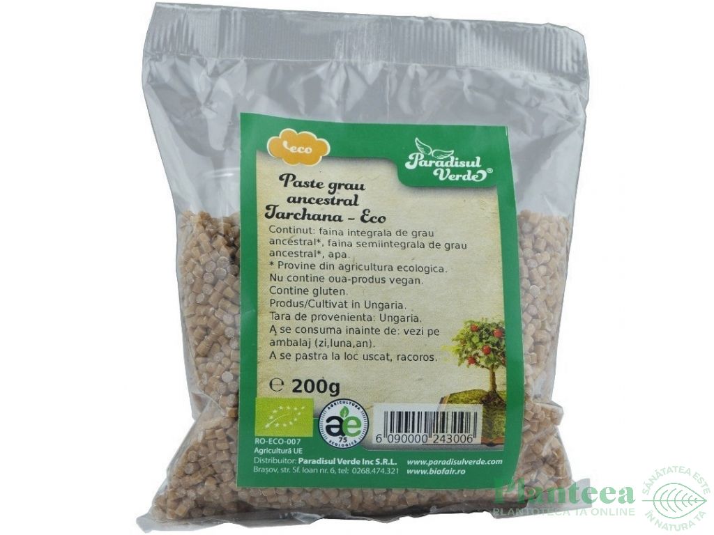 Paste tarchana grau ancestral eco 200g - PARADISUL VERDE