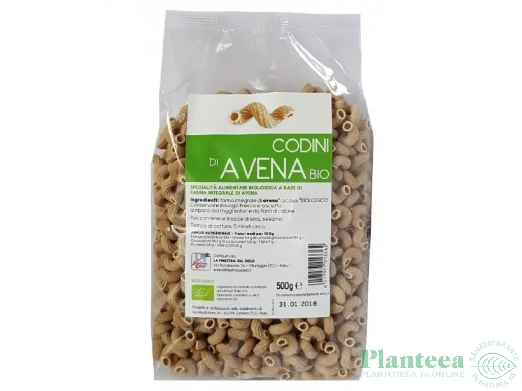 Paste codini ovaz integral eco 500g - LA FINESTRA SUL CIELO