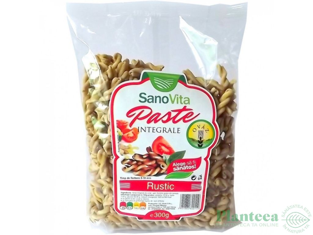 Paste gemelli ovaz integral Rustic 300g - SANOVITA