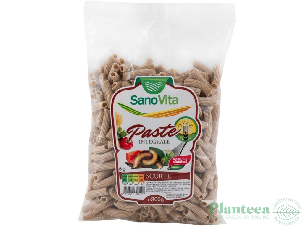 Paste tortiglioni ovaz integral 300g - SANOVITA