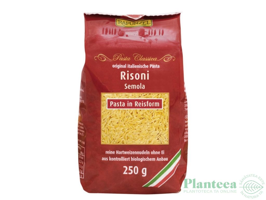 Paste risoni grau semola eco 250g - RAPUNZEL