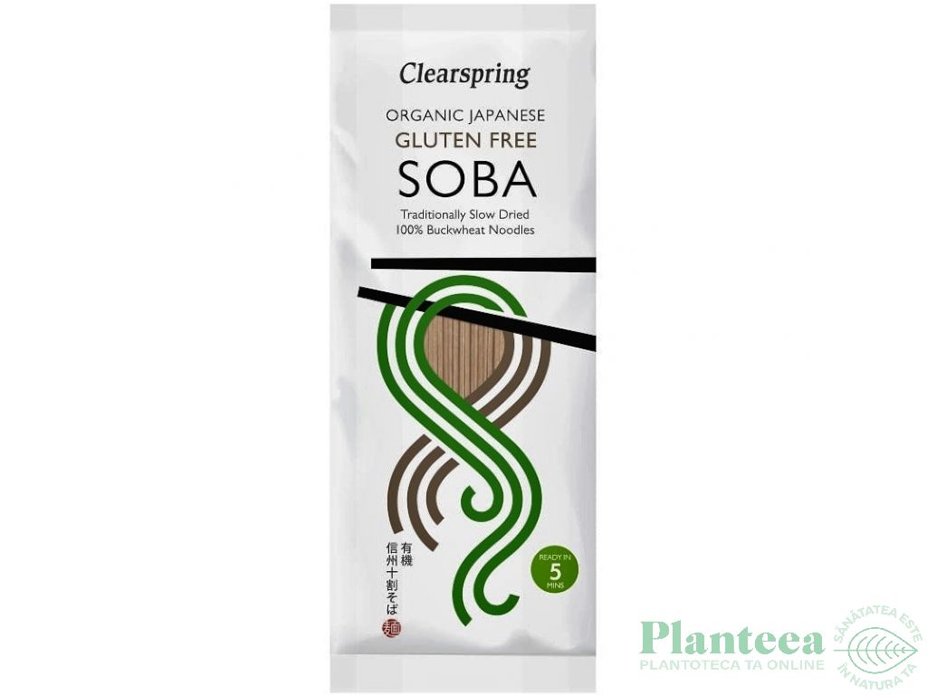 Paste taitei subtiri hrisca 100% Soba eco 200g - CLEARSPRING