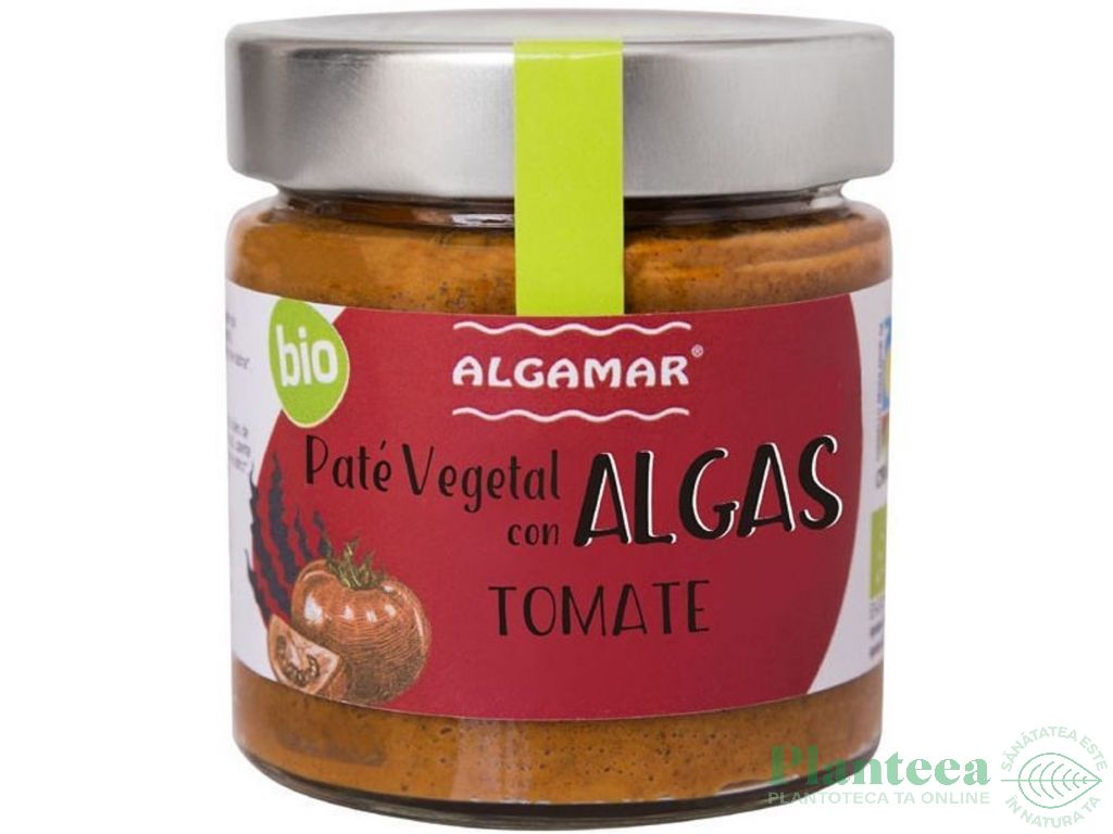 Pate vegetal alge rosii bio 180g - ALGAMAR