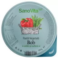 Pate vegetal bob ardei tarhon 100g - SANOVITA