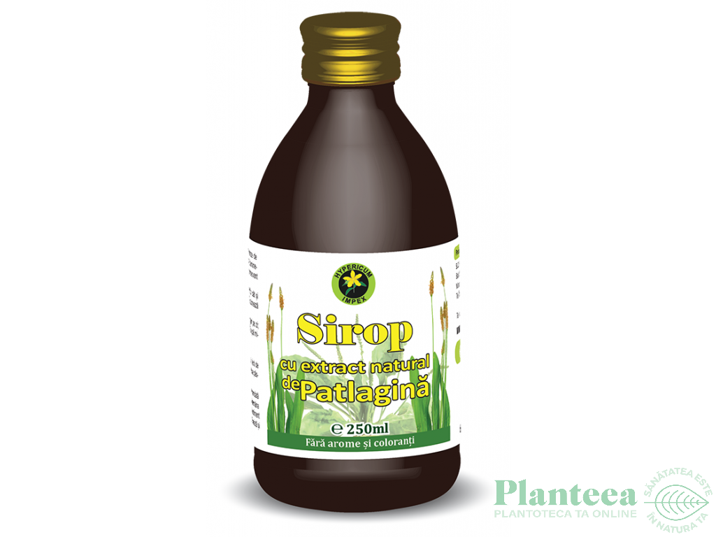 Sirop patlagina cu zahar invertit 250ml - HYPERICUM PLANT