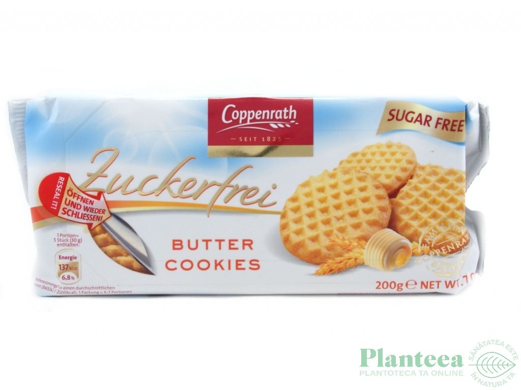 Biscuiti unt fara zahar 200g - COPPENRATH