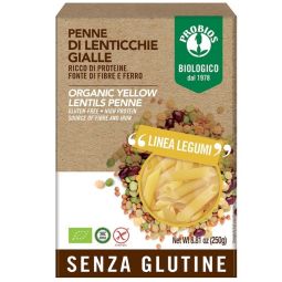 Paste penne linte galbena eco 250g - PROBIOS