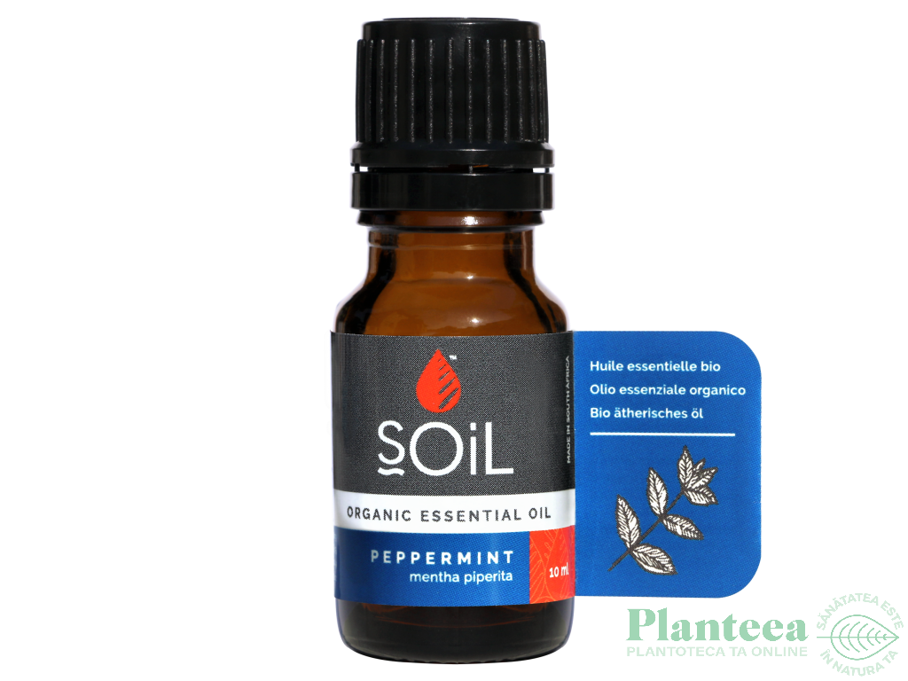 Ulei esential menta piperata organic 10ml - SOiL