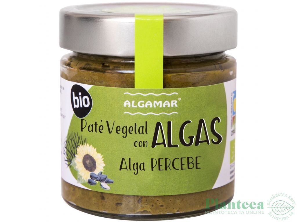 Pate vegetal alge percebe bio 180g - ALGAMAR