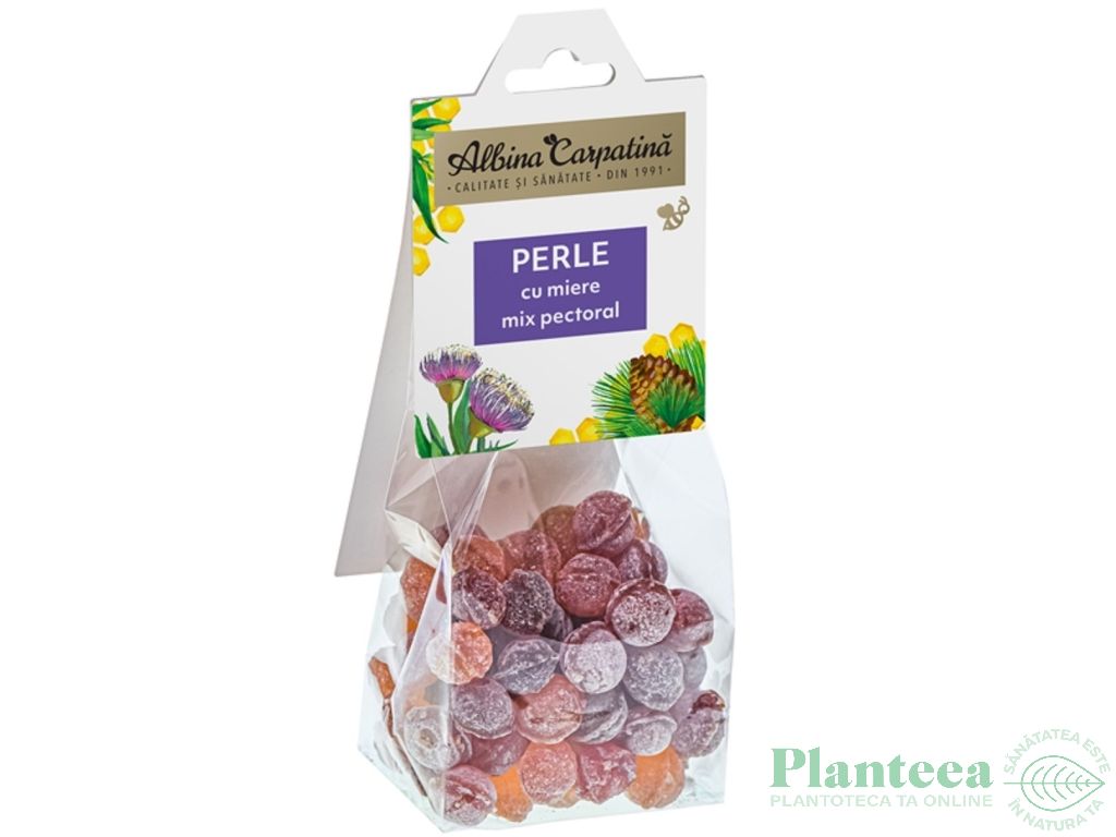 Perle cu miere mix pectoral 100g - ALBINA CARPATINA