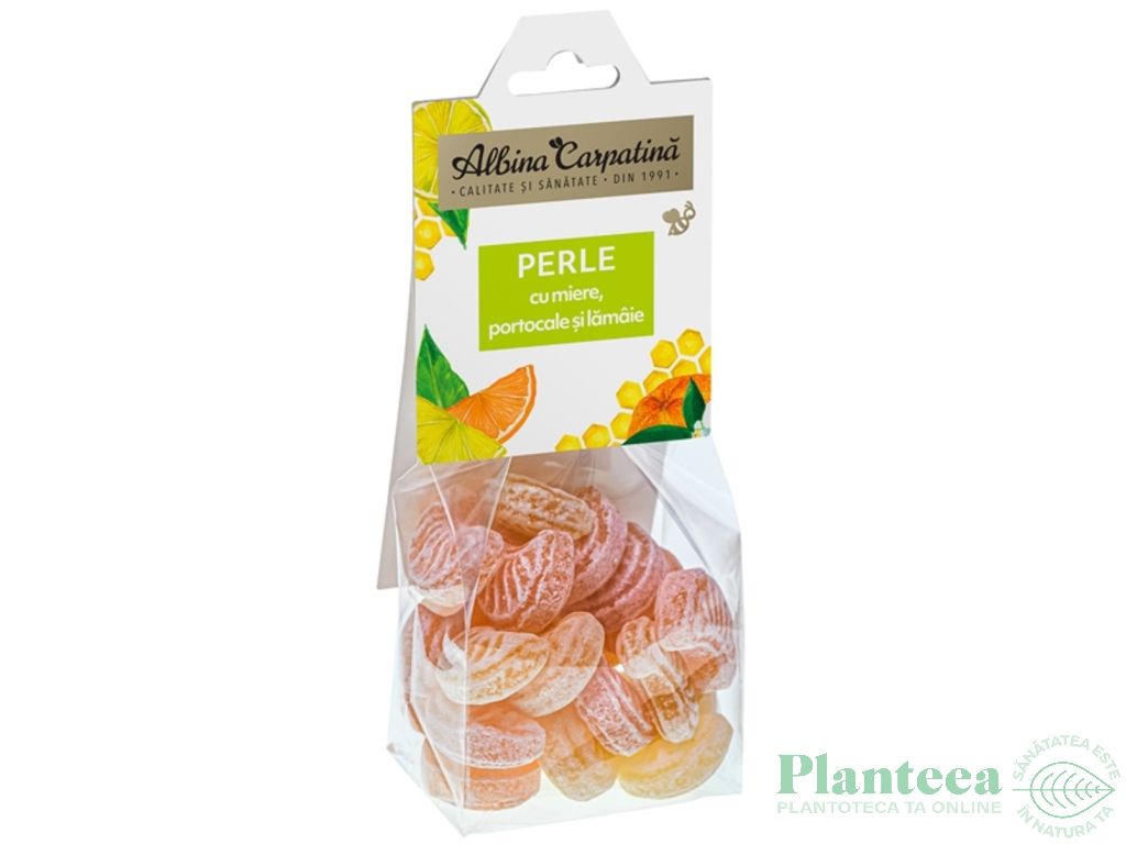 Perle cu miere lamaie portocale 100g - ALBINA CARPATINA