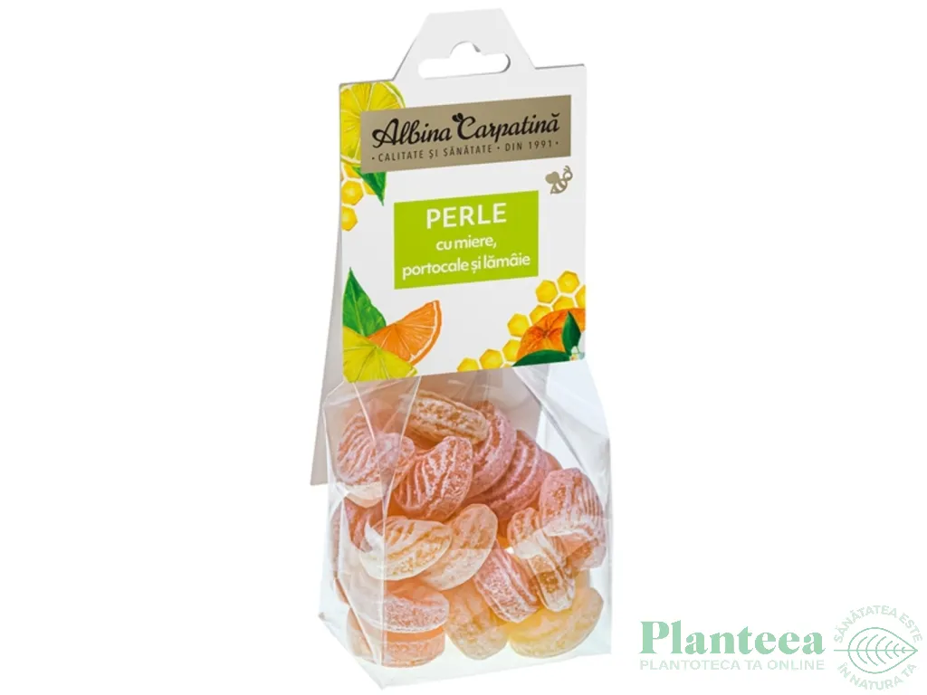 Perle cu miere lamaie portocale 100g - ALBINA CARPATINA