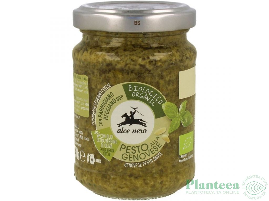 Pesto verde Genoveze bio 130g - ALCE NERO