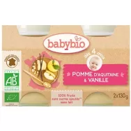 Piure mere afine bebe +4luni eco 2x130g - BABYBIO