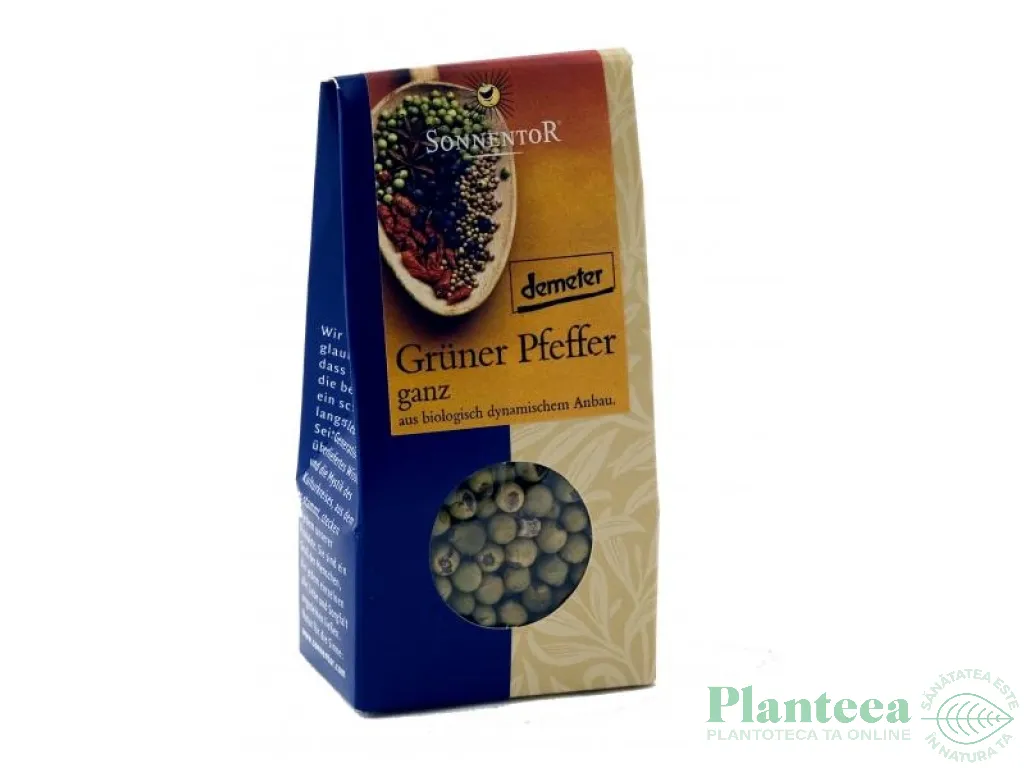 Condiment piper verde boabe eco 12g - SONNENTOR