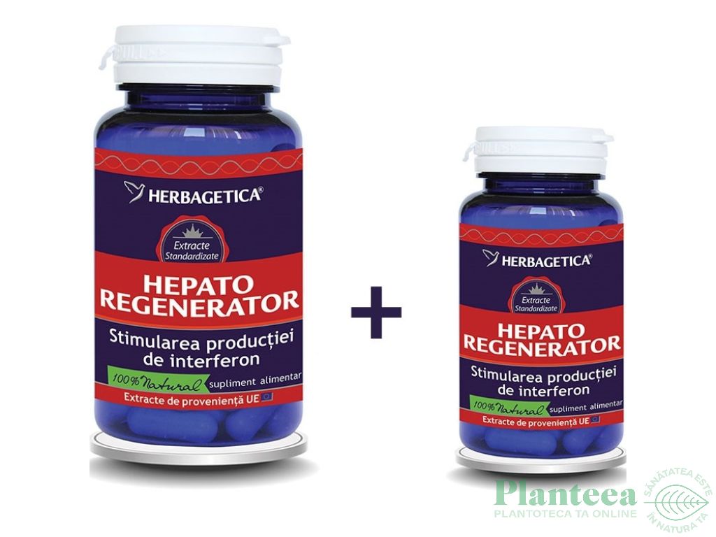 Pachet Hepato regenerator 60+10cps - HERBAGETICA