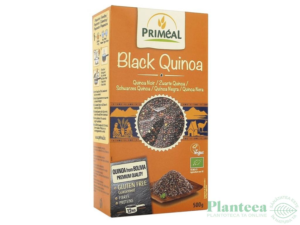 Quinoa neagra boabe eco 500g - PRIMEAL