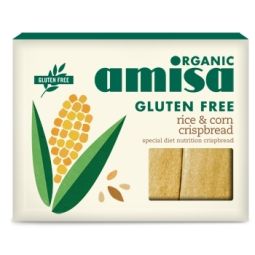 Painici crocante orez porumb fara gluten bio 120g - AMISA