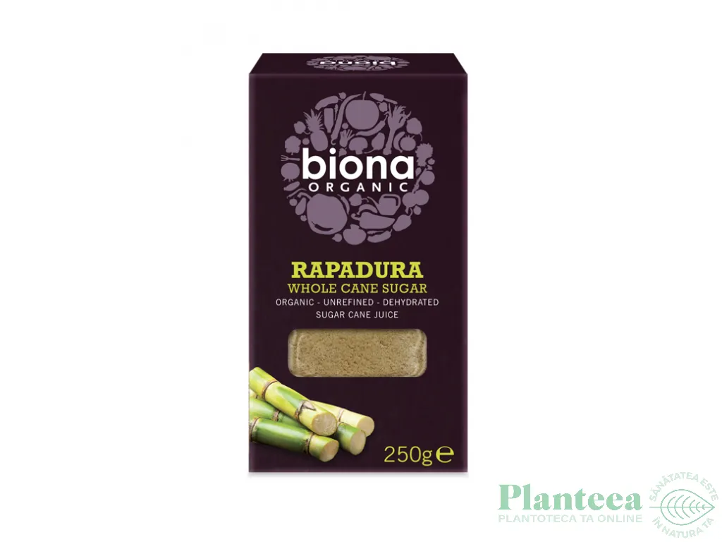 Zahar integral suc trestie Rapadura eco 250g - BIONA