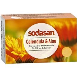 Sapun cremos galbenele aloe 100g - SODASAN