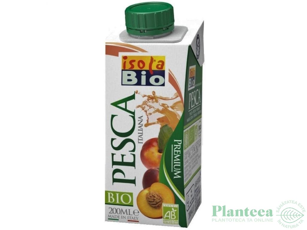 Nectar piersici Premium eco 200ml - ISOLA BIO