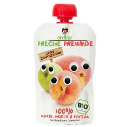 Piure mere mango piersici bio 100g - ERDBAR