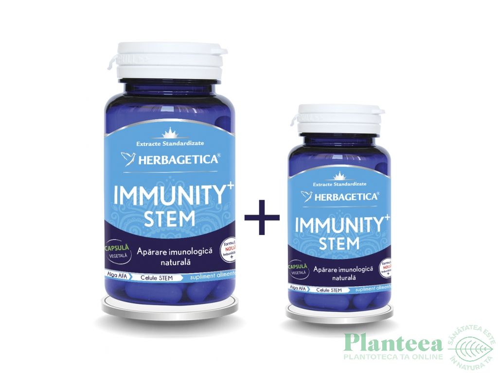 Pachet Immunity+ stem 60+10cps - HERBAGETICA