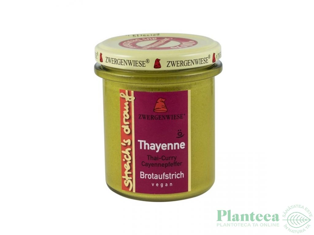 Crema tartinabila thai curry piper cayenne Thayenne eco 160g - ZWERGENWIESE