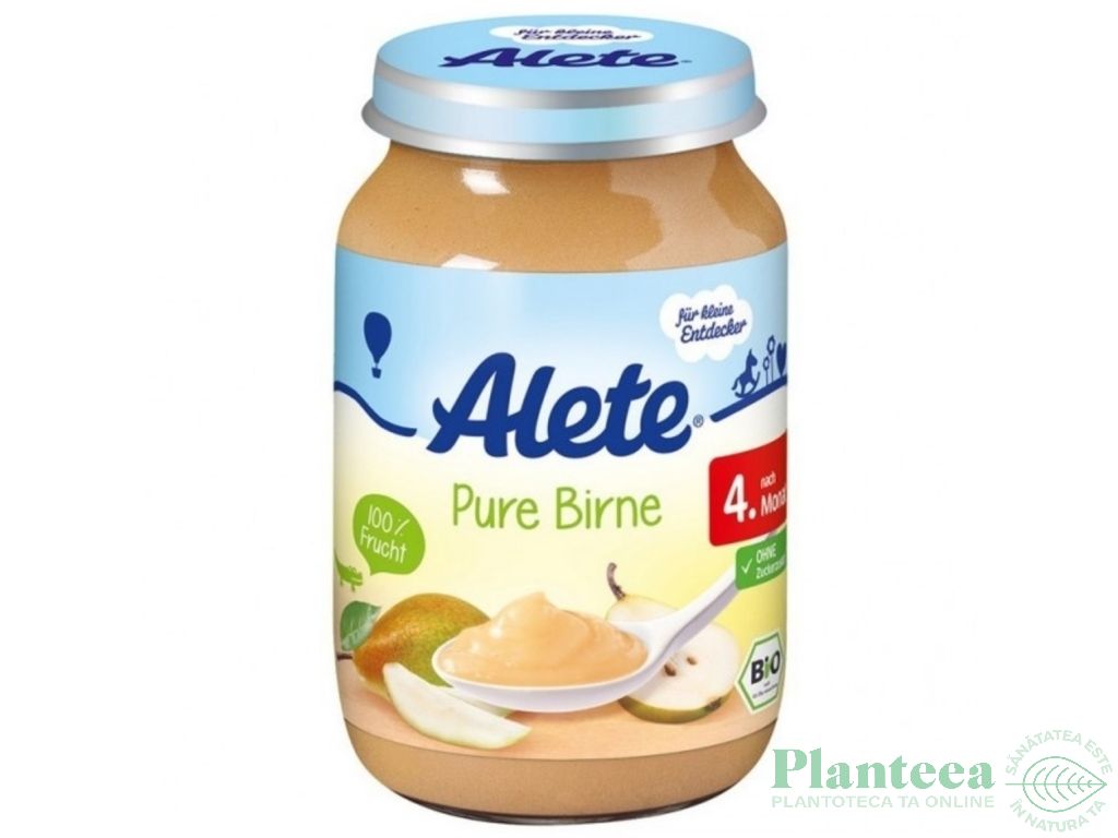 Piure pere bebe +4luni fara gluten eco 125g - ALETE