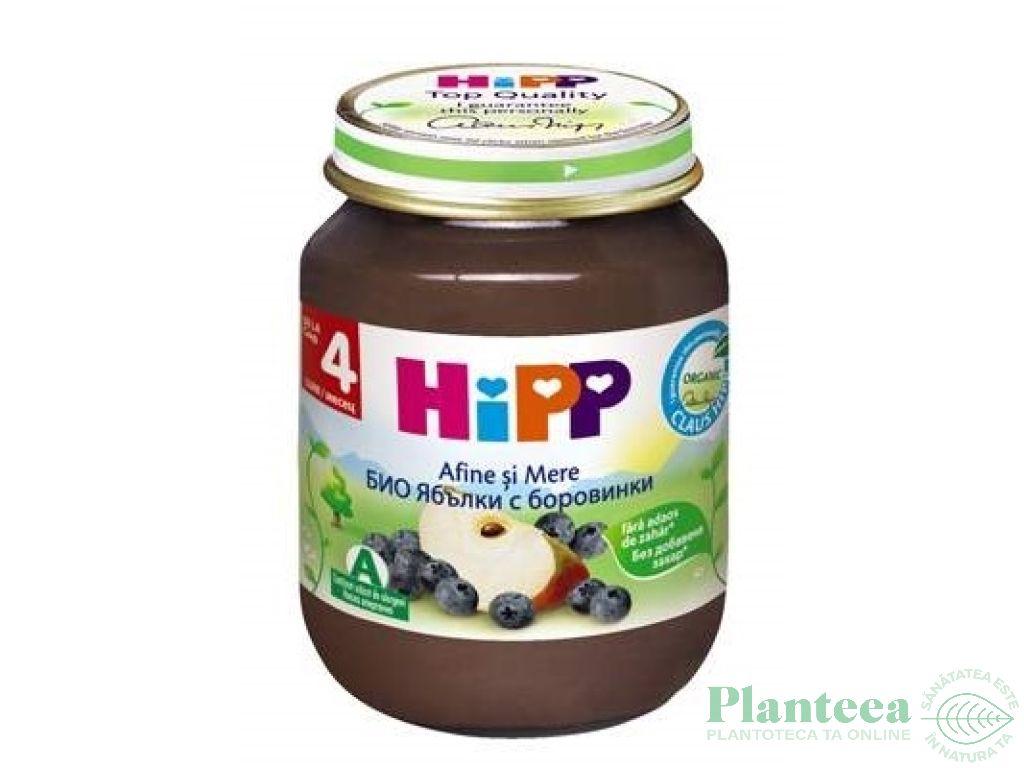 Piure afine mere bebe +4luni 125g - HIPP ORGANIC