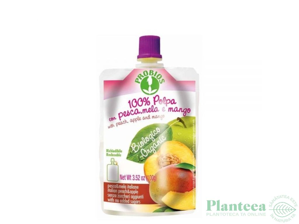 Piure mere piersici mango eco 100g - PROBIOS